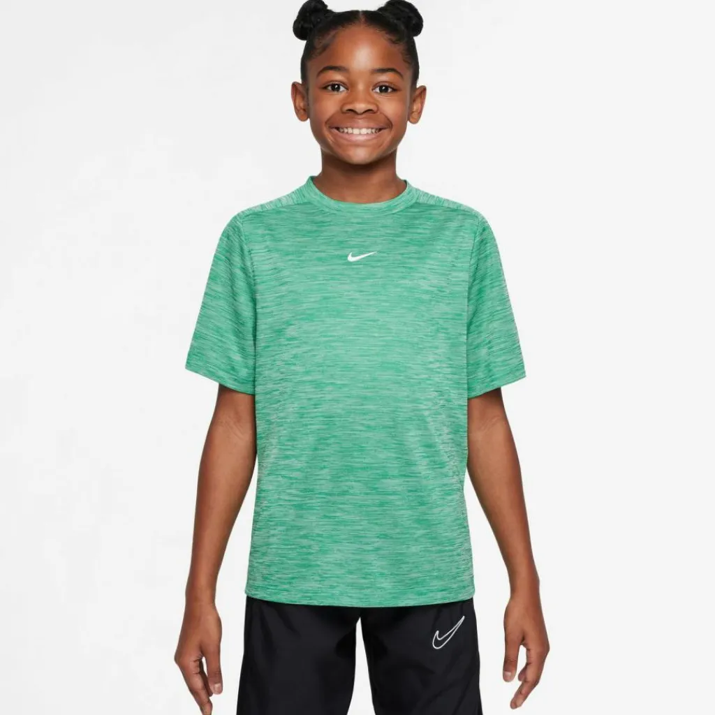 Nike Training|Shirts<· DRI-FIT MULTI LBR HTHR stadium green-pure-white