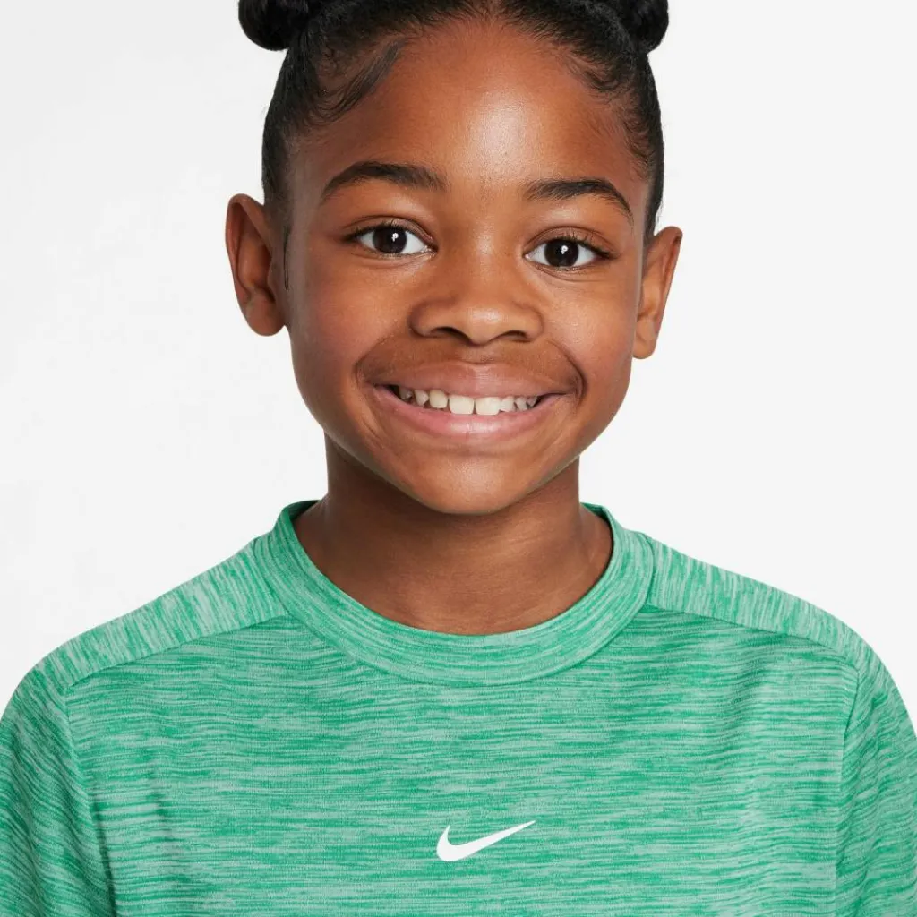 Nike Training|Shirts<· DRI-FIT MULTI LBR HTHR stadium green-pure-white