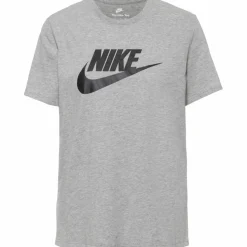 Nike Shirts<· Essential Icon Futura dark grey heather