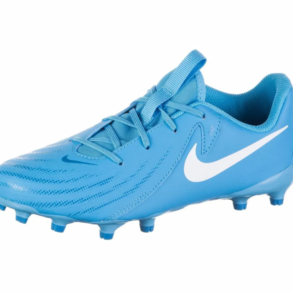 Nike Fußballschuhe<· JR PHANTOM GX II ACADEMY FG/MG blue fury-white