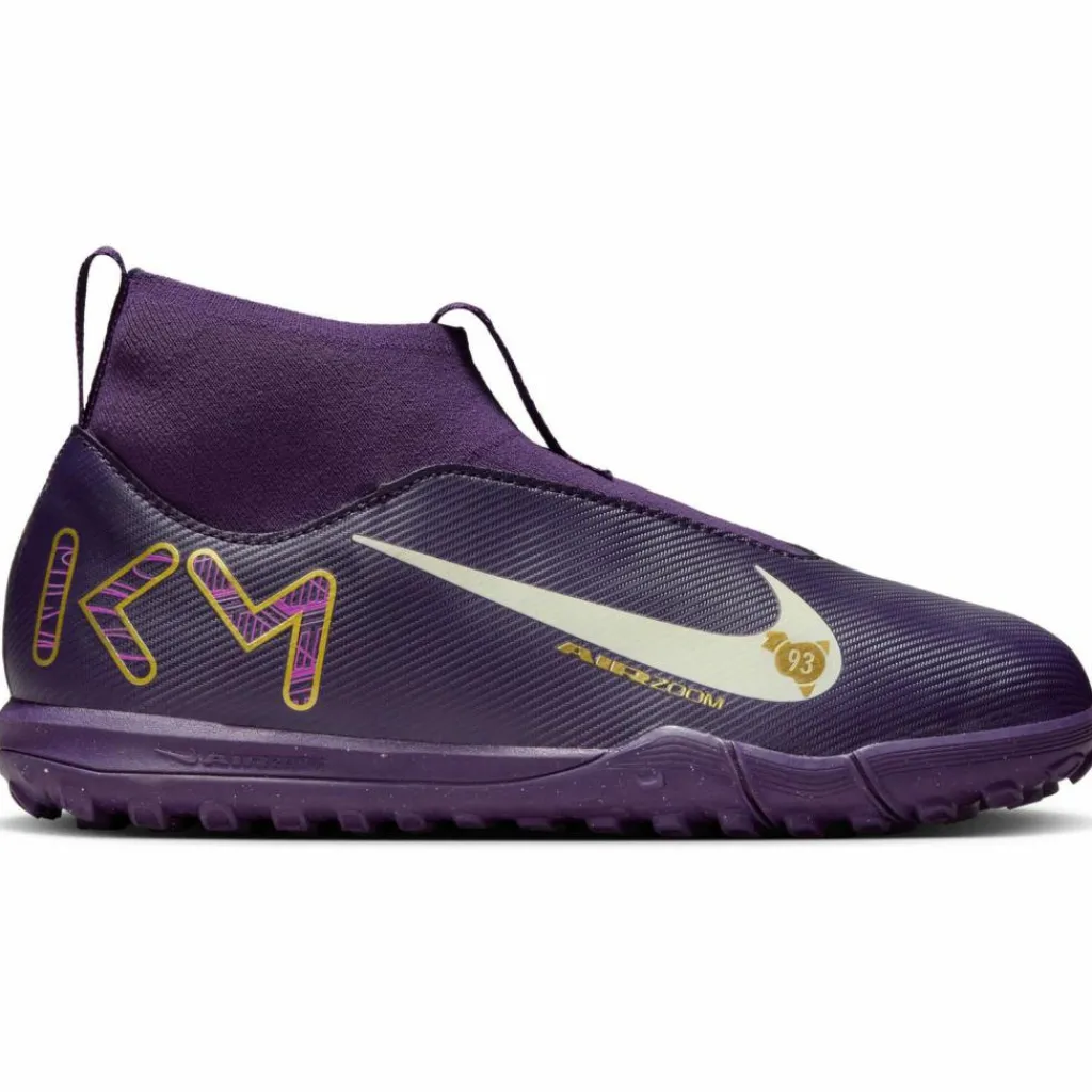 Nike Fußballschuhe<· JR ZOOM SUPERFLY 10 ACAD KM TF grand purple-pale ivory