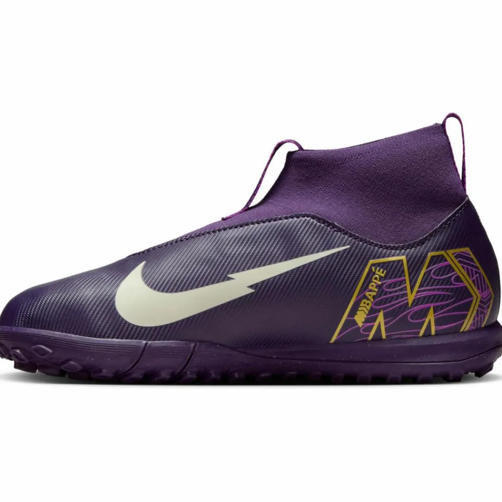 Nike Fußballschuhe<· JR ZOOM SUPERFLY 10 ACAD KM TF grand purple-pale ivory