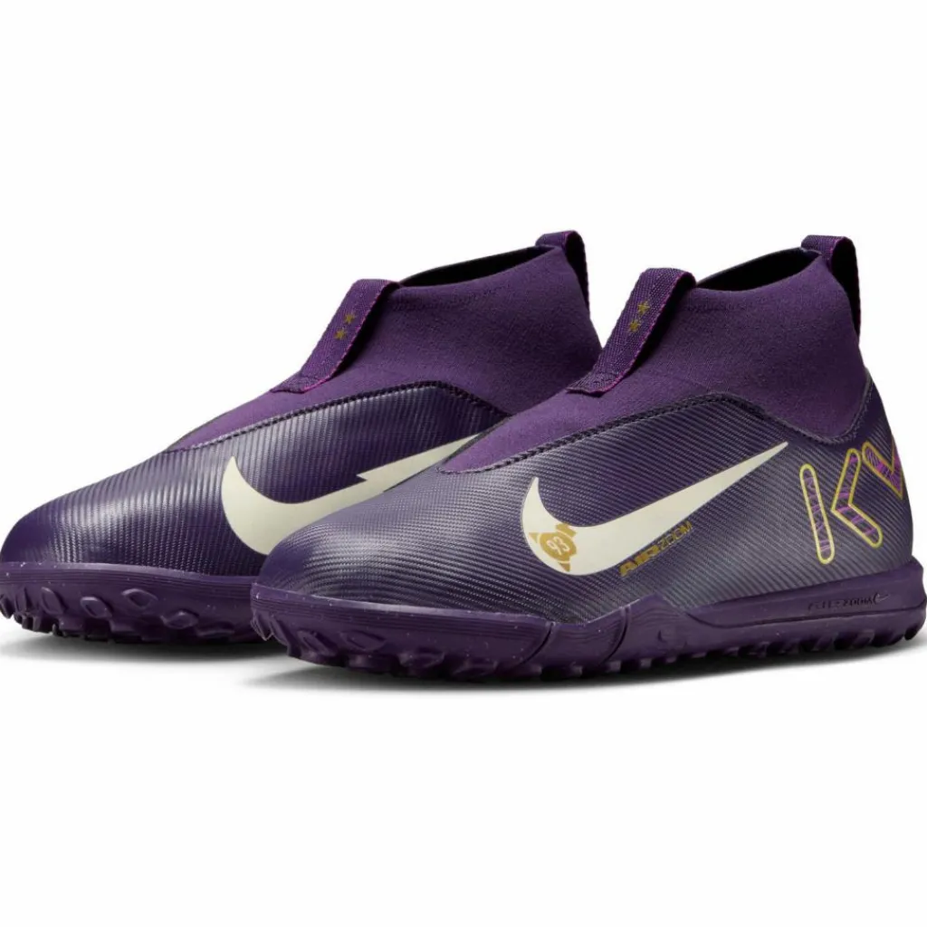 Nike Fußballschuhe<· JR ZOOM SUPERFLY 10 ACAD KM TF grand purple-pale ivory