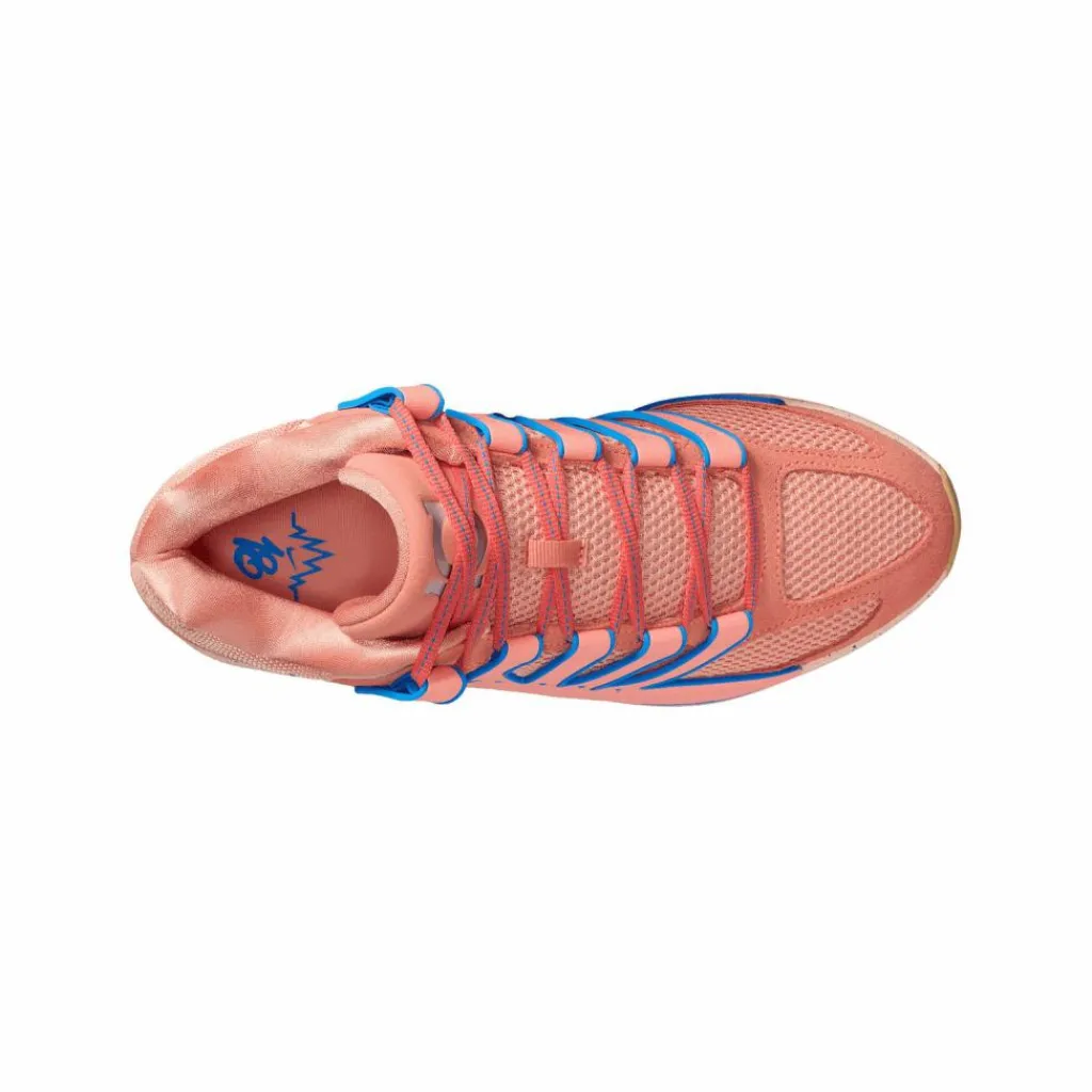 Nike Fußballschuhe|Hallenschuhe<· KD18 Rise Weiß rosablau