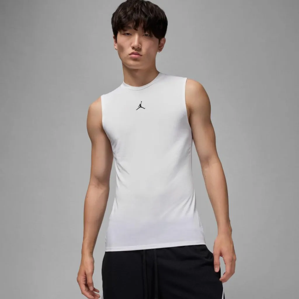 Nike Basketball|Basketball<· M J DF SPRT SL COMP TOP white-black