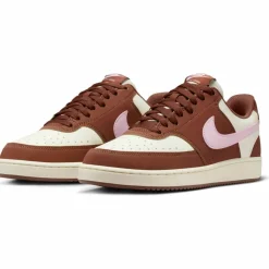 Nike Streetwear|Sneaker<· COURT VISION soft pearl-pink foam-fauna brown