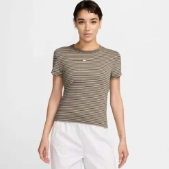 Nike Shirts<· NSW mink brown striped