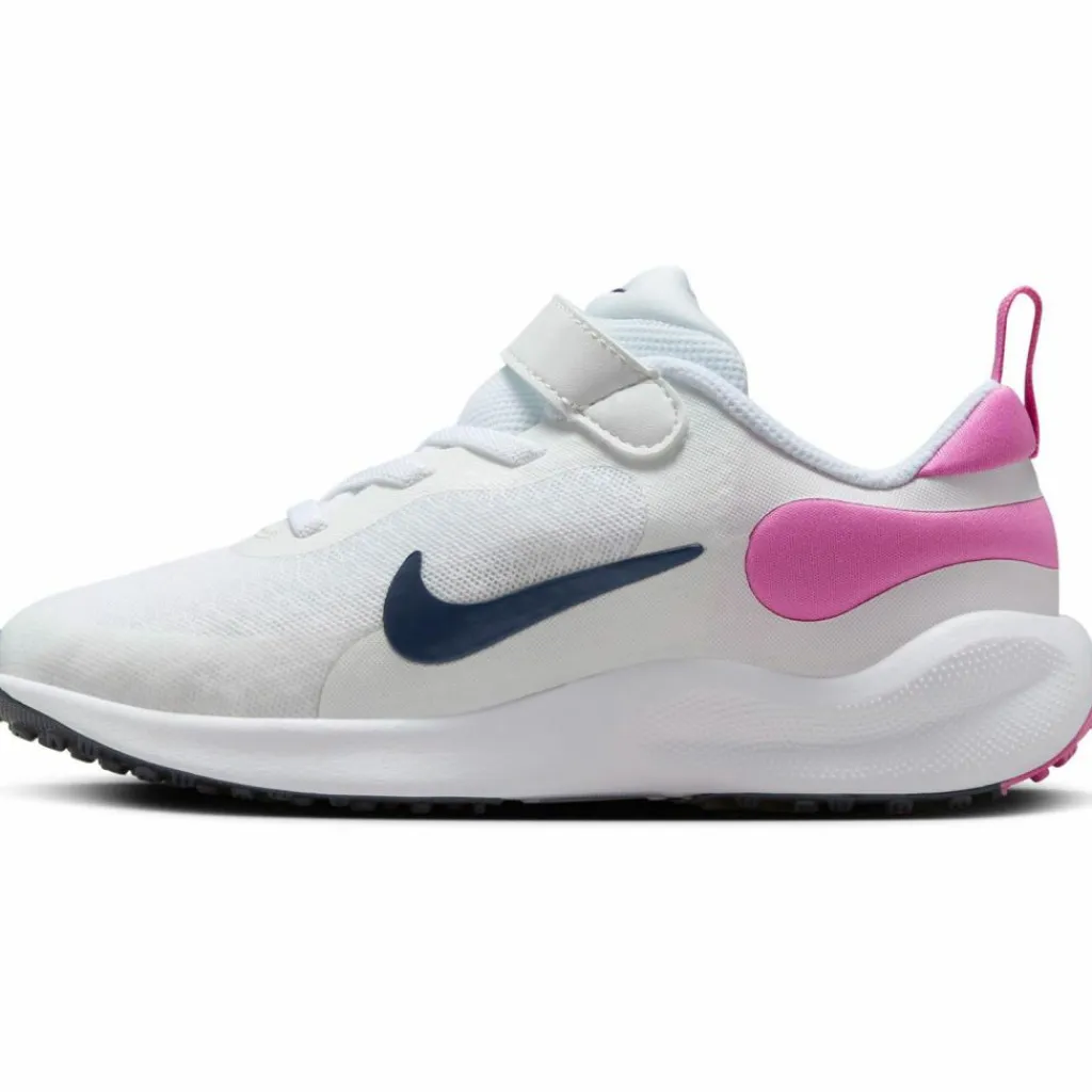 Nike Laufen|Laufschuhe<· Revolution 7 white-midnight navy-playful pink