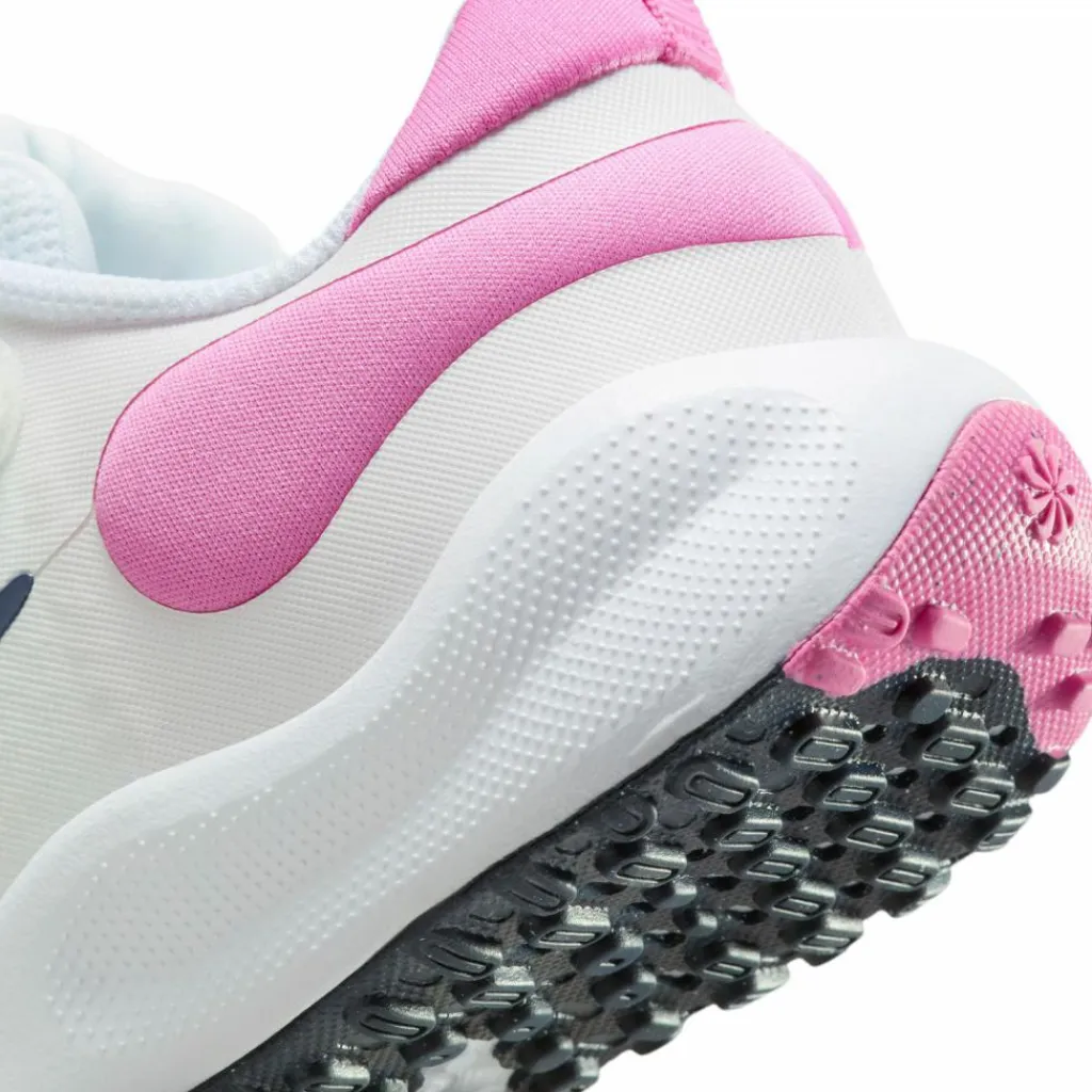 Nike Laufen|Laufschuhe<· Revolution 7 white-midnight navy-playful pink