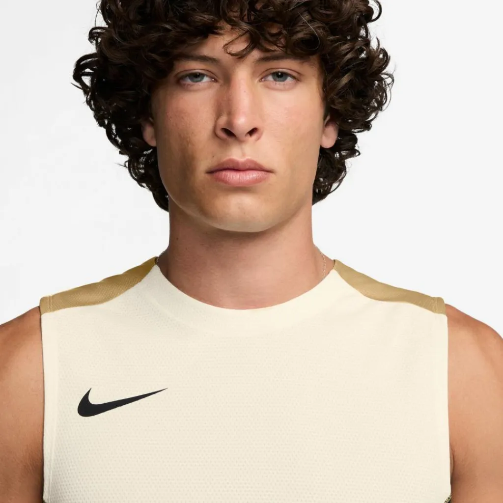 Nike Tops & Tanks<· Strike- pale ivory-black-jersey gold-black