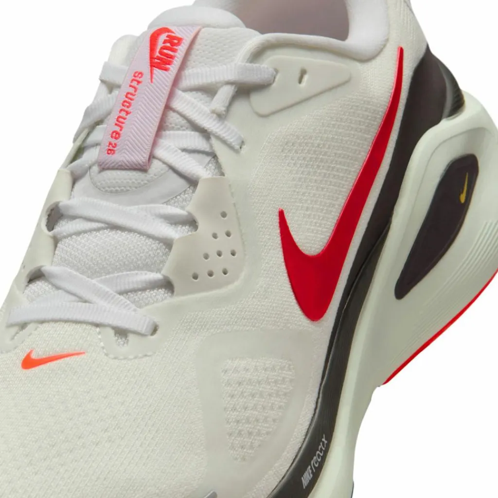 Nike Laufen|Laufschuhe<· STRUCTURE 26 white-bright crimson-medium ash