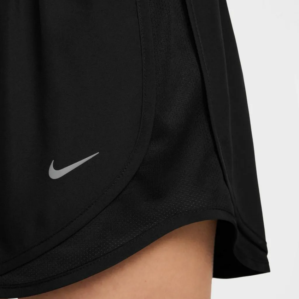 Nike Hosen<· Tempo black-black-black-reflective silv