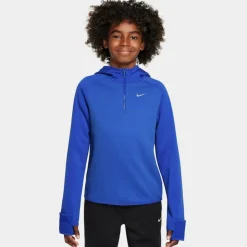 Nike Training|Shirts<· Therma-FIT 1-2-Zip comet blue-game royal-reflective silv