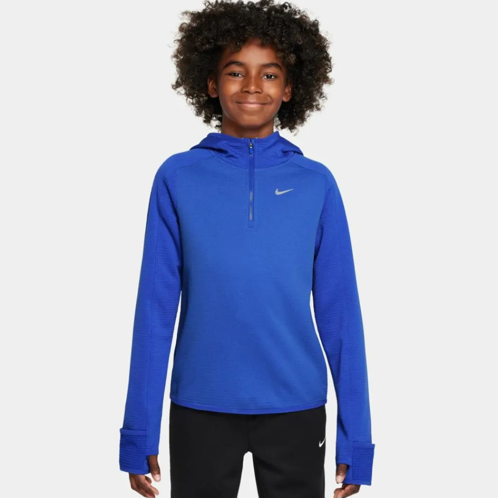 Nike Training|Shirts<· Therma-FIT 1-2-Zip comet blue-game royal-reflective silv