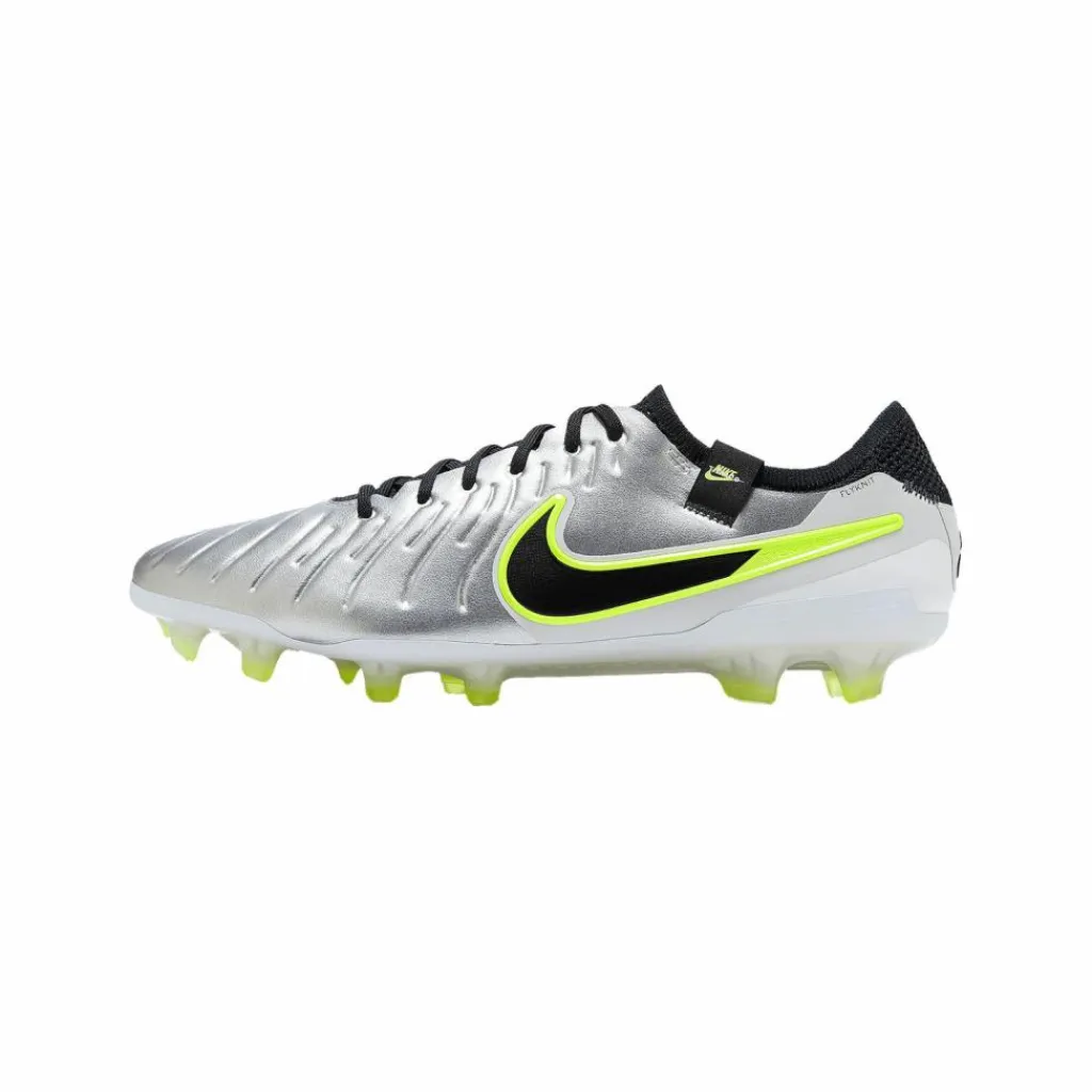 Nike Fußballschuhe|Fußballschuhe<· Tiempo Legend X Elite FG Max Voltage silberschwarz