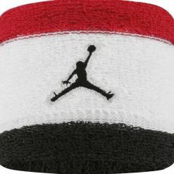 Nike Basketball|Basketball<· WRISTBANDS 2 PK TERRY fire red-white-black