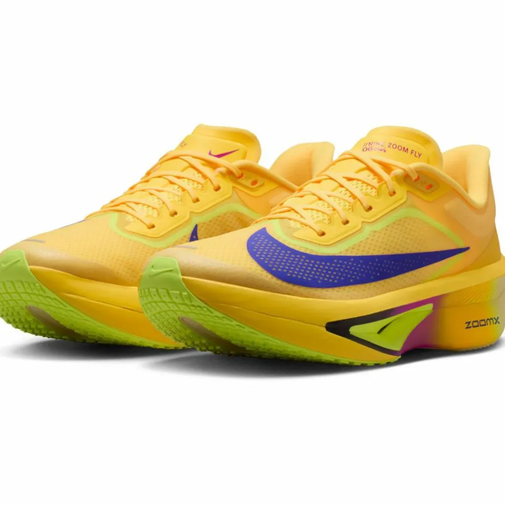 Nike Laufen|Laufen<· ZOOM FLY 6 citron pulse-indigo burst-volt ice