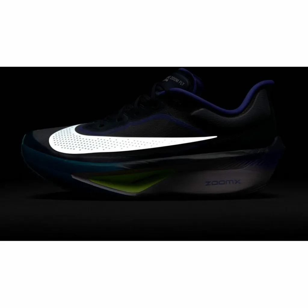 Nike Laufen|Laufen<· ZOOM FLY 6 obsidian-white-persian violet-volt