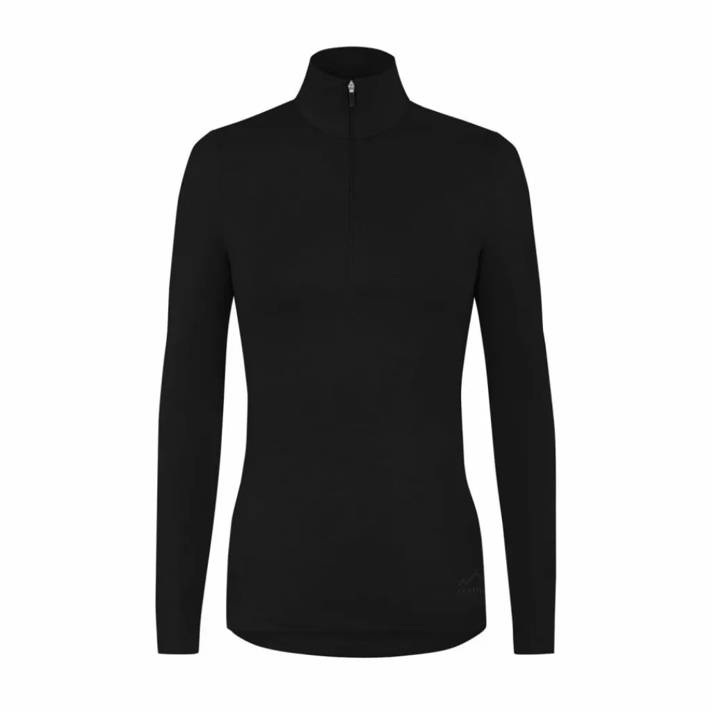 normani Outdoor Sports Shirts|Snowboarding<· Merino Launceston Schwarz