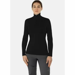 normani Outdoor Sports Shirts|Snowboarding<· Merino Launceston Schwarz
