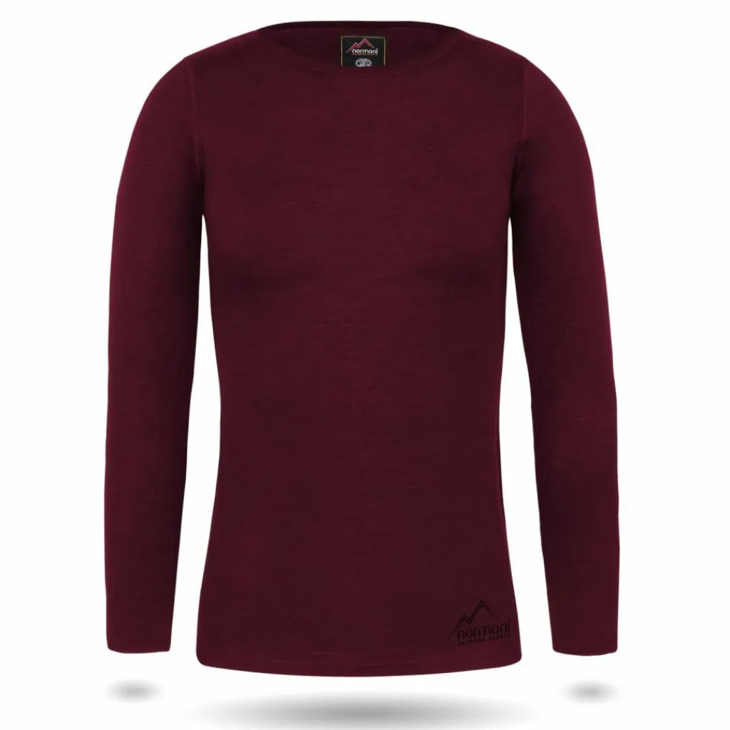 normani Outdoor Sports Shirts|Snowboarding<· Merino Mandurah Rot