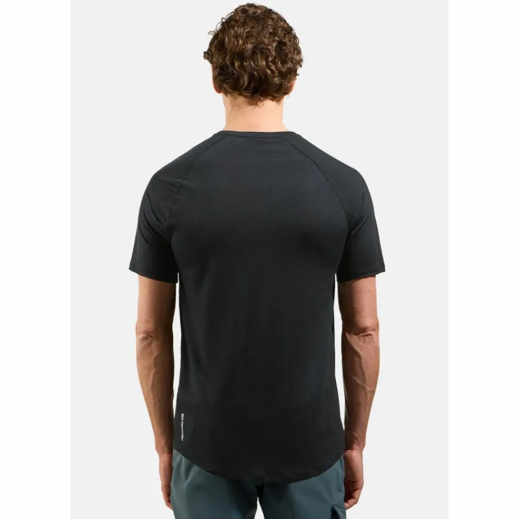 Odlo Trikots<· Merino black melange(60008)
