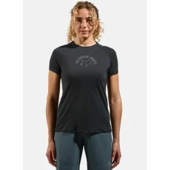 Odlo Trikots<· Merino black melange(60008)