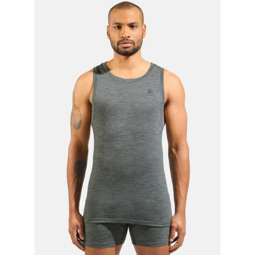 Odlo Tops & Tanks<· Merino odlo steel grey melange(10183)