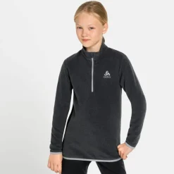 Odlo Ski|Shirts<· ROY HALFZIP shale grey-black stripes