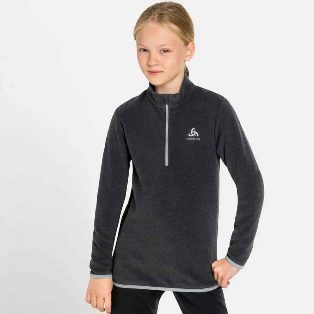 Odlo Ski|Shirts<· ROY HALFZIP shale grey-black stripes