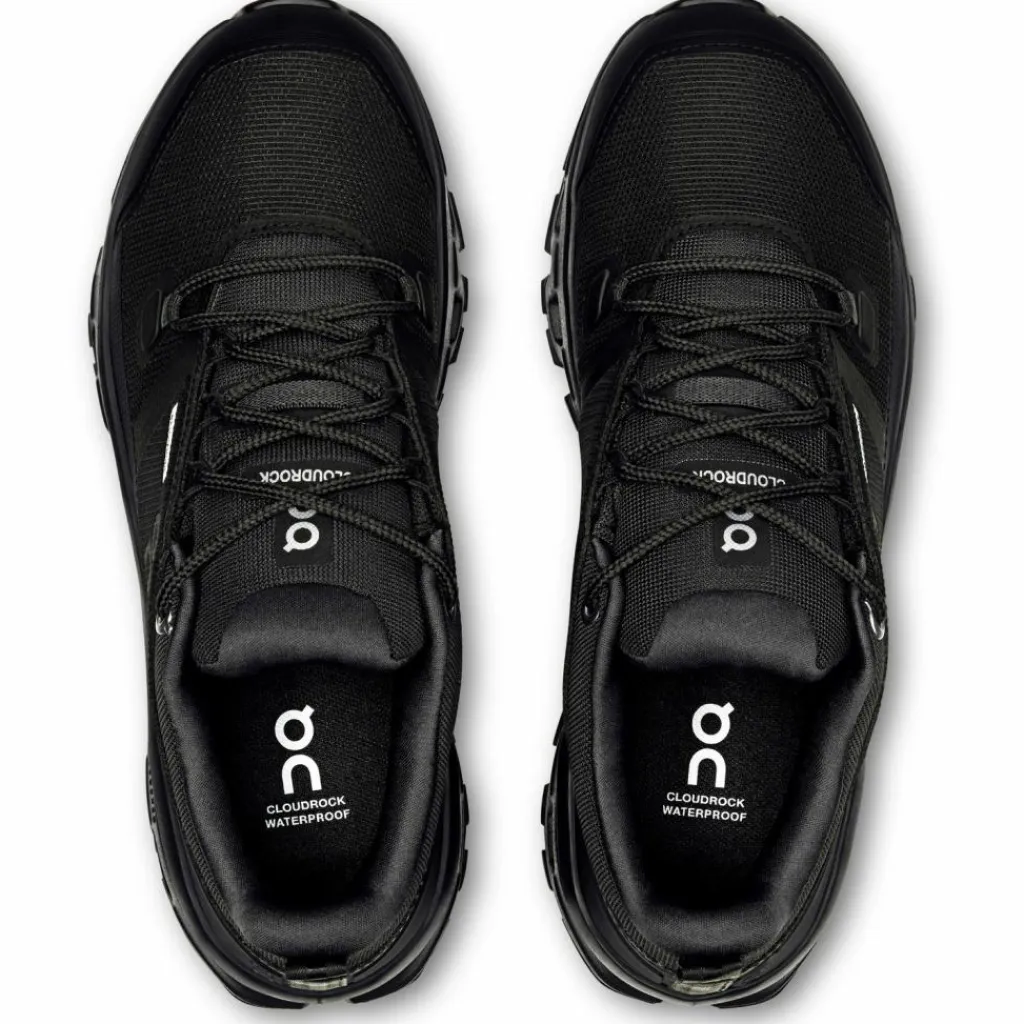 On Wandern|Wandern<· Cloudrock Low WP black-black