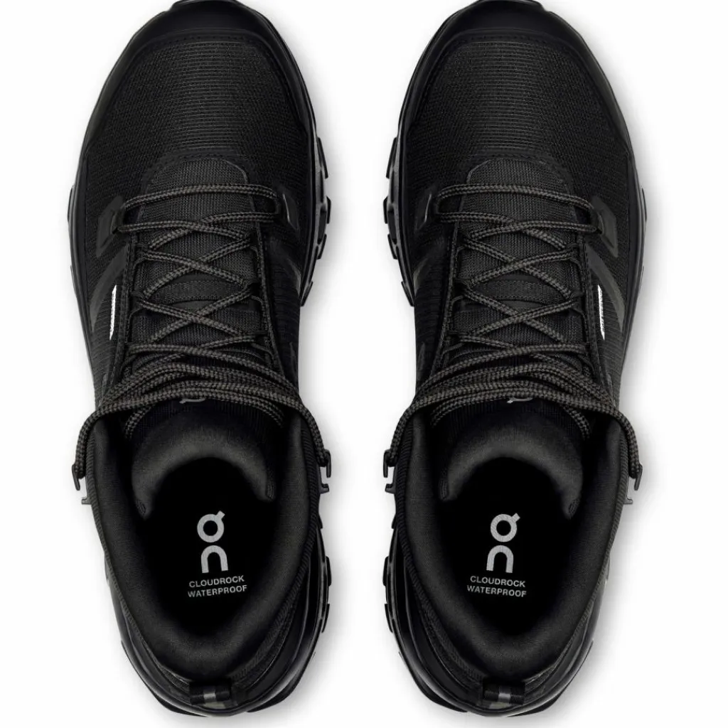 On Wandern|Wandern<· Cloudrock Mid WP black-black
