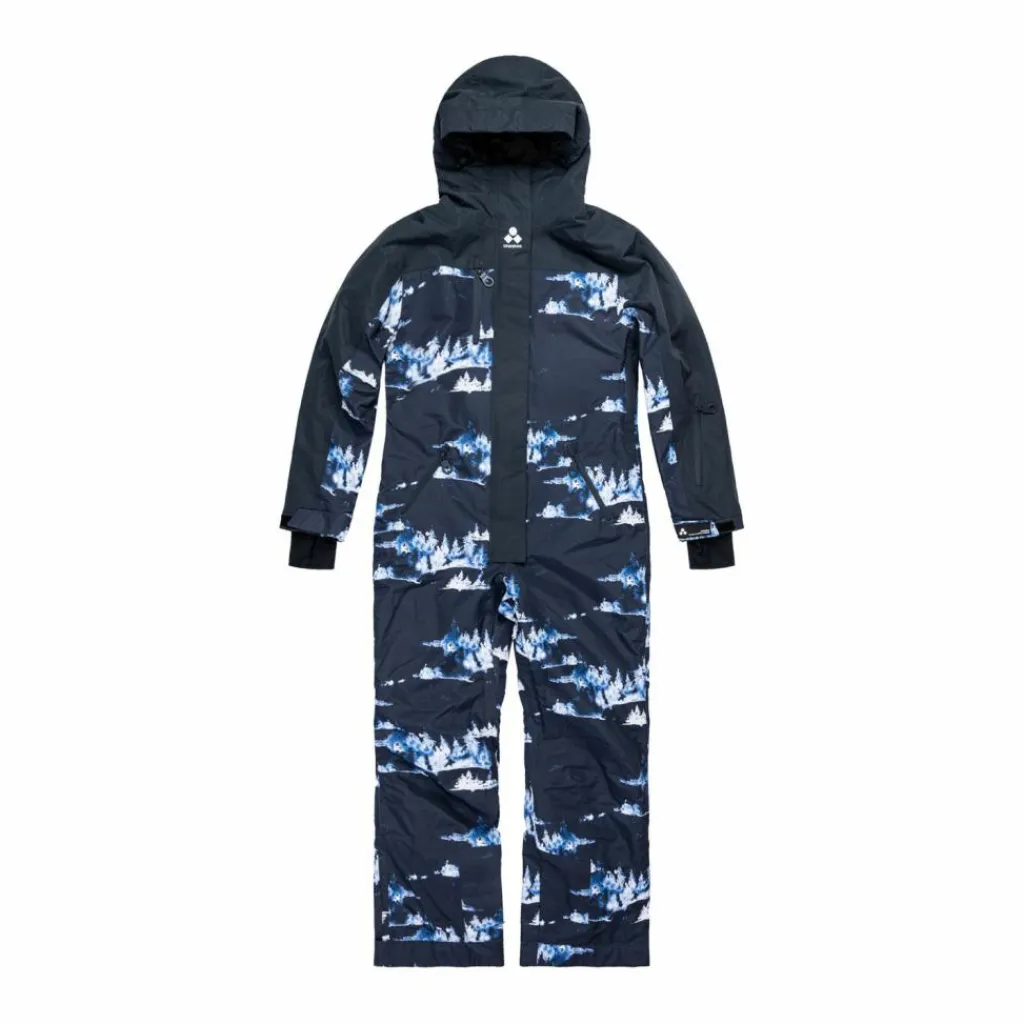 ONESKEE Snowboarding|Snowboarding<· Snow Suit blue forest
