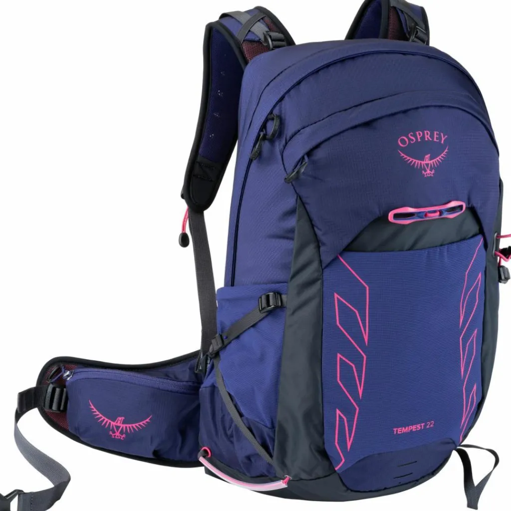 Osprey Wanderrucksäcke|Rucksäcke<· Tempest 22 deep fig-hotspot pink
