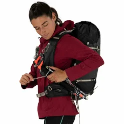 Osprey Wanderrucksäcke|Rucksäcke<· Tempest Velocity 30 dark charcoal-chiru tan