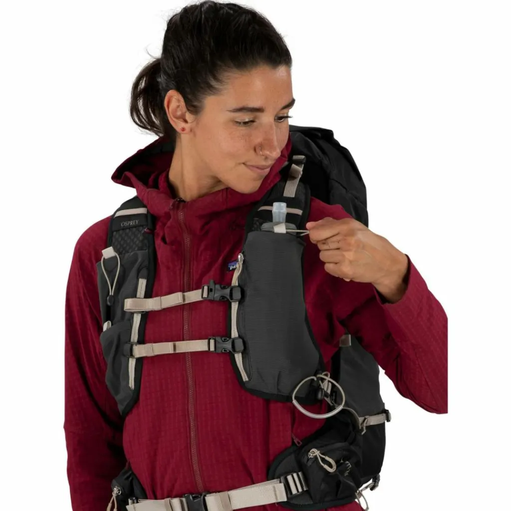Osprey Wanderrucksäcke|Rucksäcke<· Tempest Velocity 30 dark charcoal-chiru tan