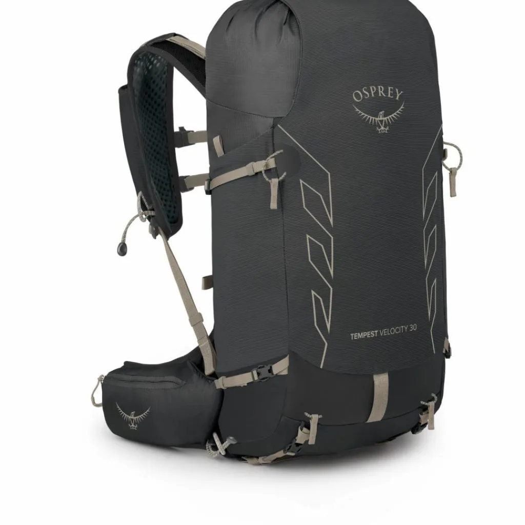 Osprey Wanderrucksäcke|Rucksäcke<· Tempest Velocity 30 dark charcoal-chiru tan