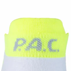 P.A.C. Socken<· Bike Footie Zip neon yellow-white