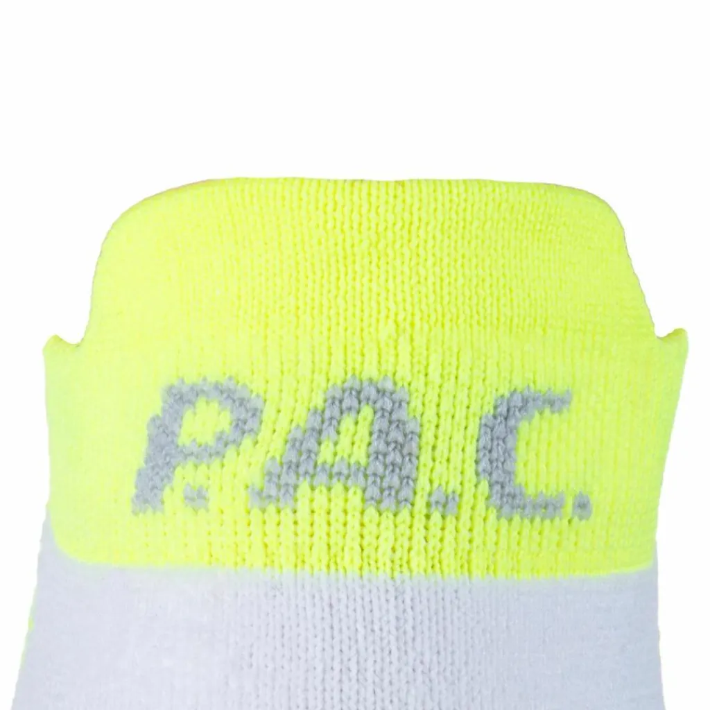 P.A.C. Socken<· Bike Footie Zip neon yellow-white