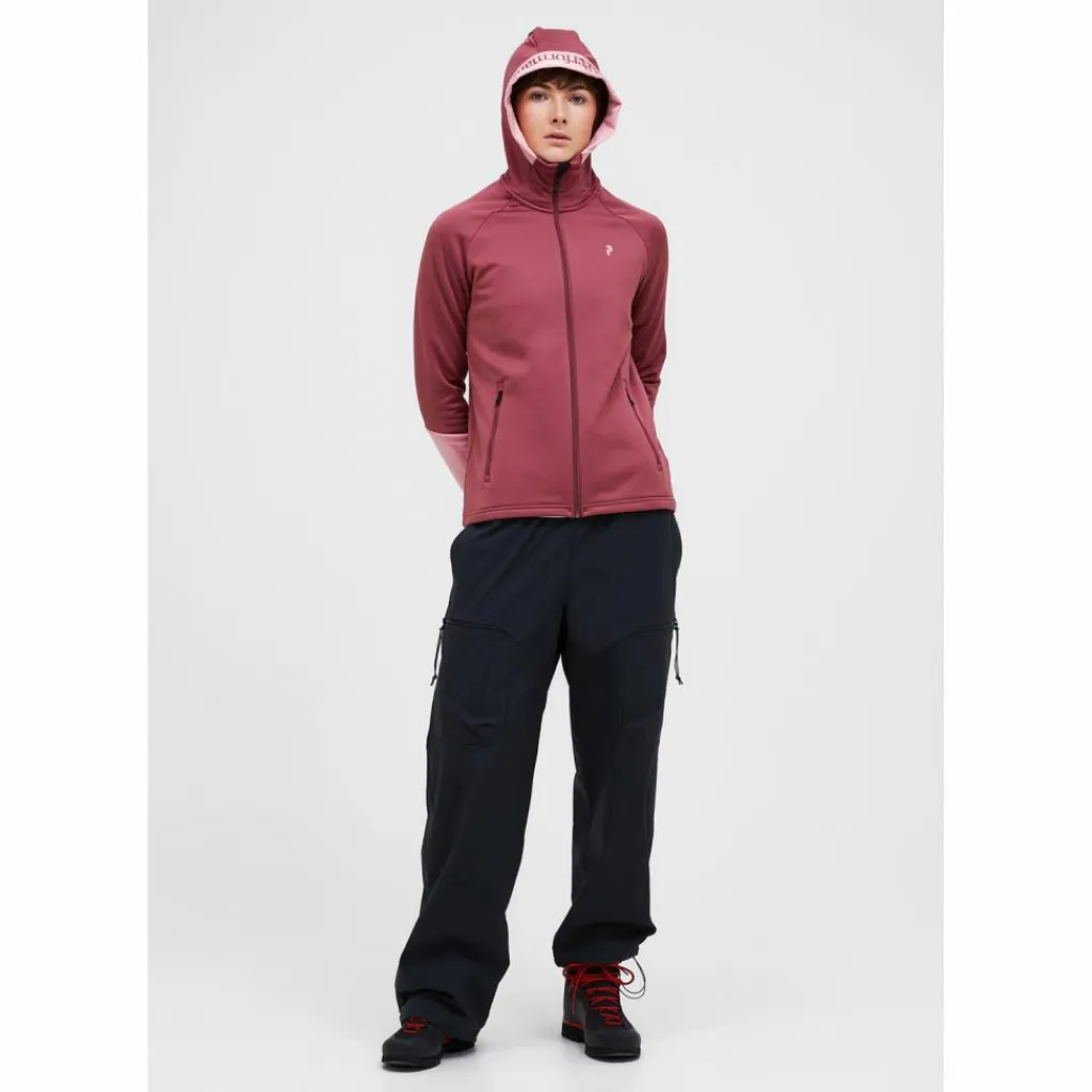 Peak Performance Fleecejacken< rotviolett