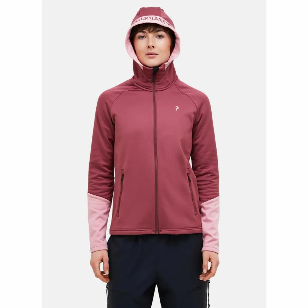 Peak Performance Fleecejacken< rotviolett
