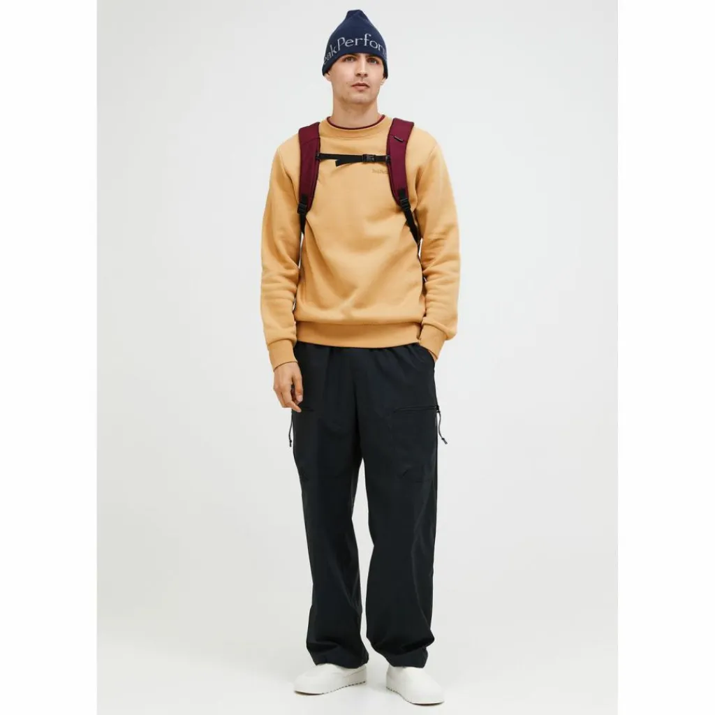 Peak Performance Pullover & Sweats<· M Original Small Logo Crew CAMEL