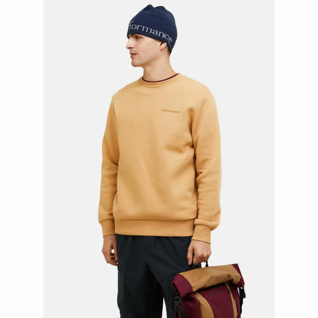 Peak Performance Pullover & Sweats<· M Original Small Logo Crew CAMEL