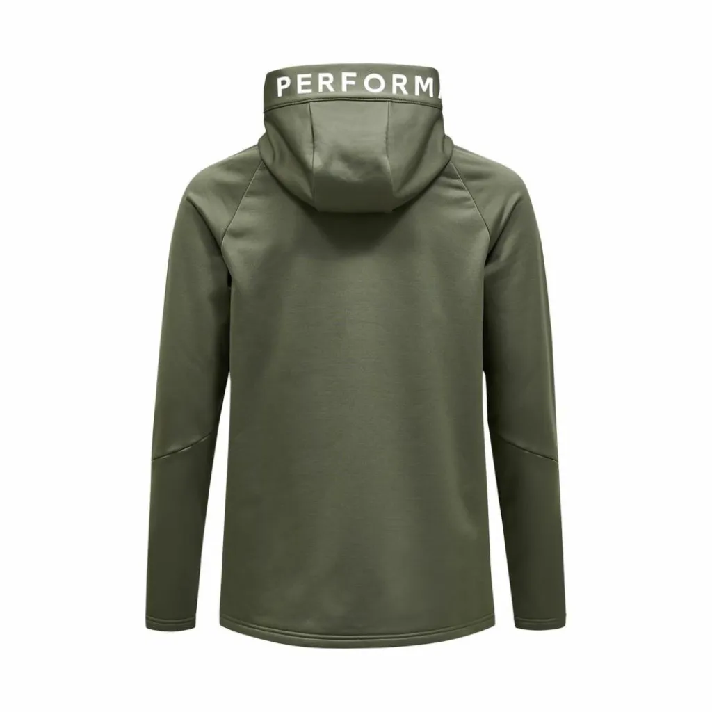 Peak Performance Fleecejacken<· M Rider Zip Hood olive