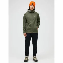 Peak Performance Fleecejacken<· M Rider Zip Hood olive