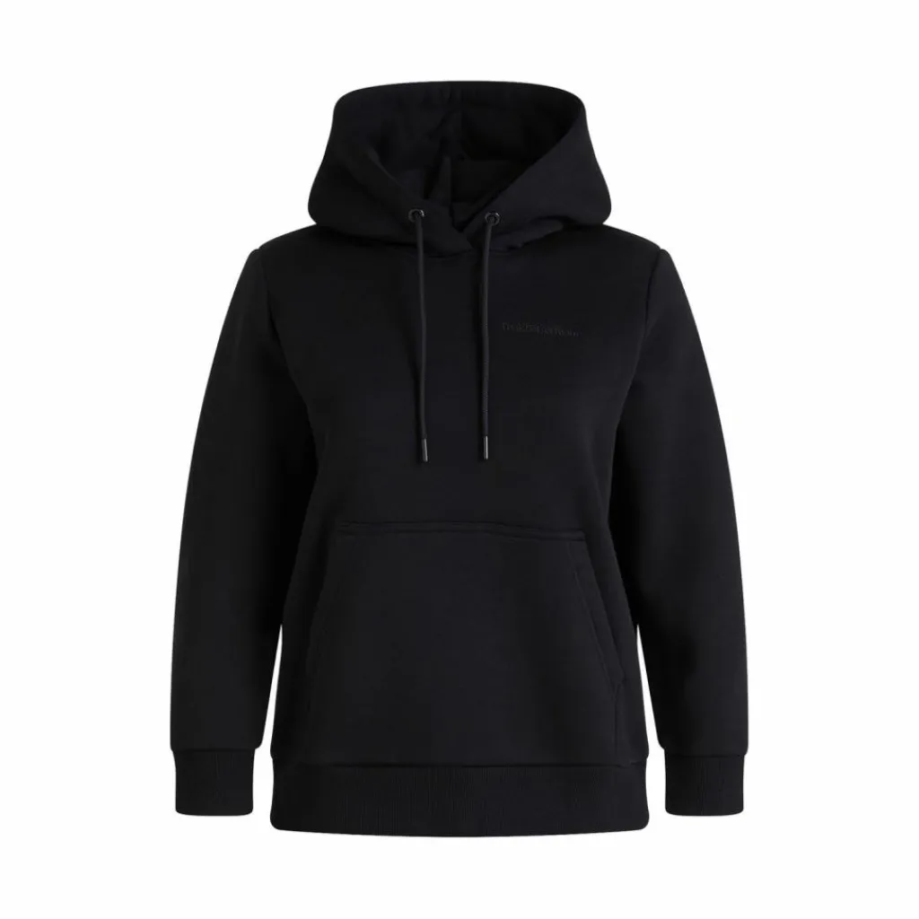 Peak Performance Pullover & Sweats<· W Original Small Logo Hood schwarz