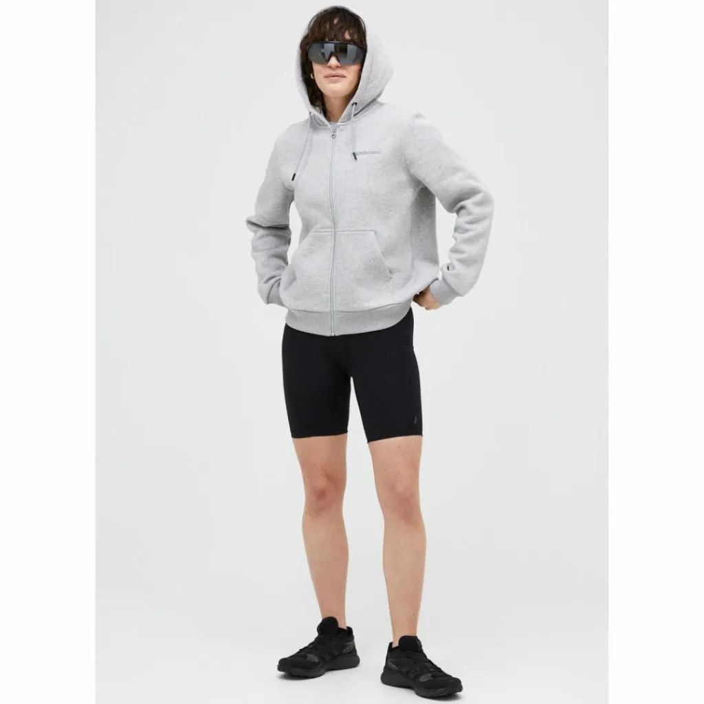 Peak Performance Pullover & Sweats<· W Original Small Logo Zip Hood GRAU