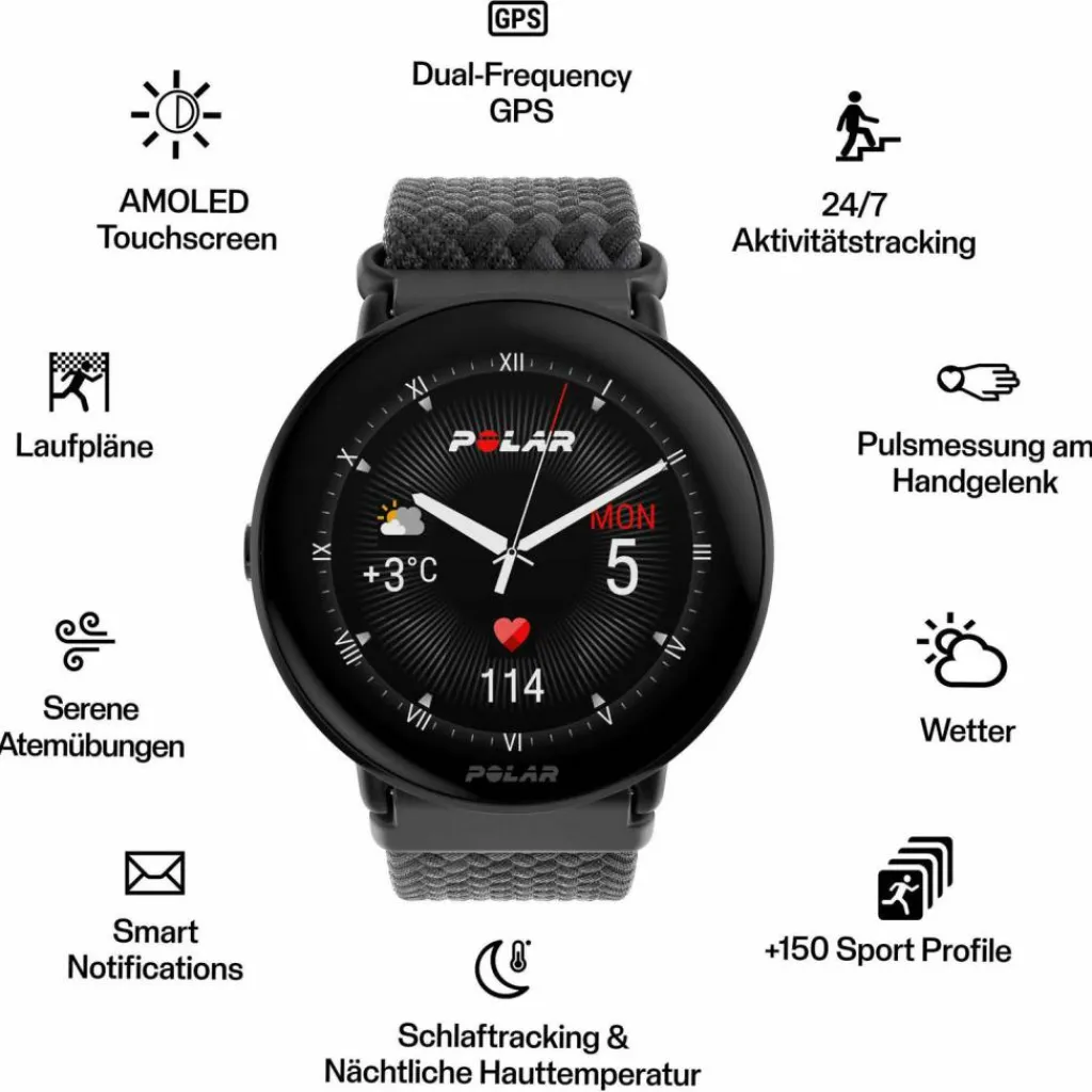 Polar Uhren & Tracker|Uhren & Tracker<· IGNITE 3 black