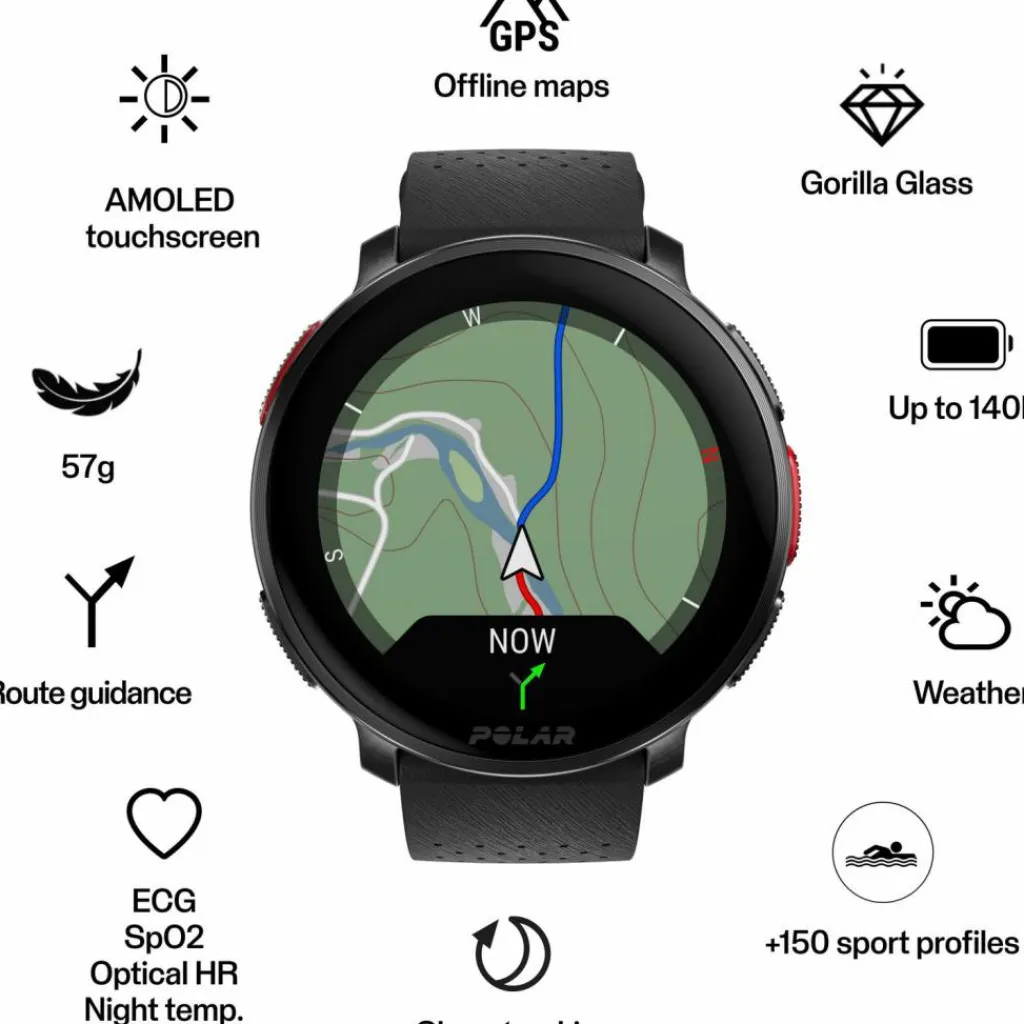 Polar Uhren & Tracker|Uhren & Tracker<· VANTAGE V3 Bundle black-orange