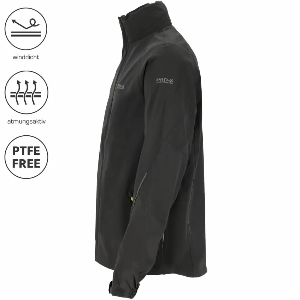 PRO-X elements Regenjacken<· ALLAN STRETCH Anthrazit
